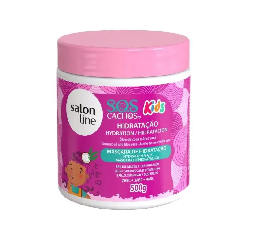 Salon Line S.O.S Cachos Kids Hydration Mask with Coconut Oil & Aloe Vera 500g
