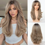 Wendy Long Layered Synthetic Full Cap Wig