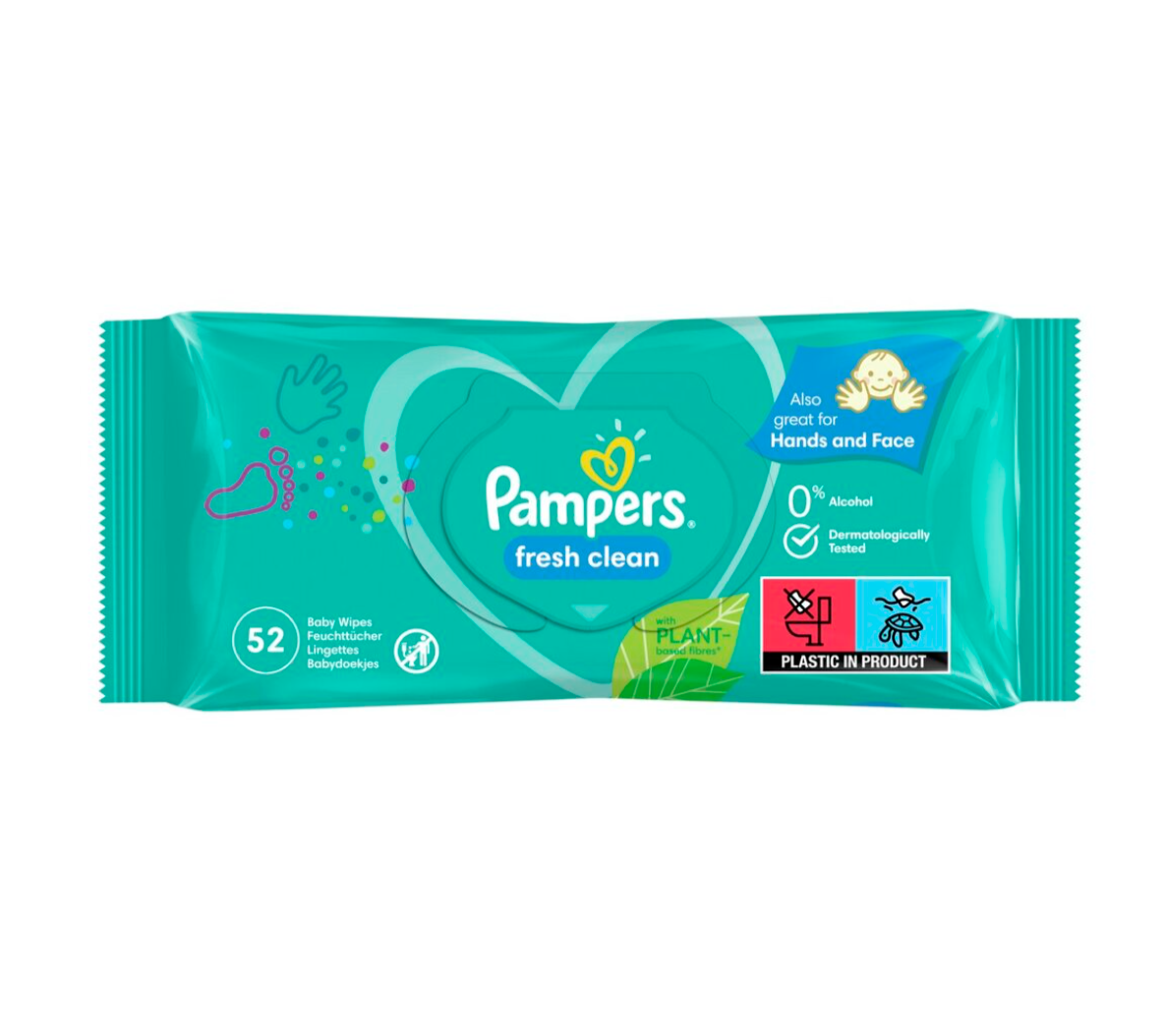 Pampers Fresh Clean Baby Wipes 52