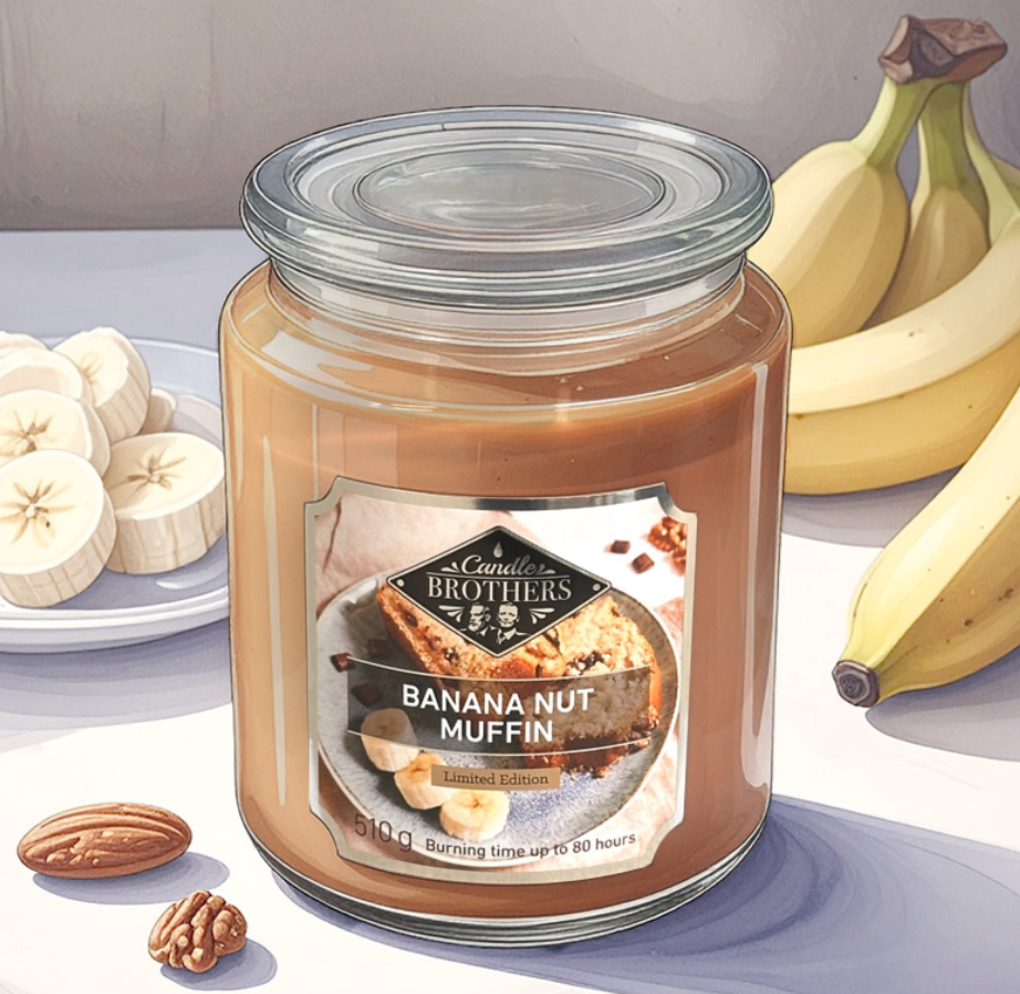 Banana Nut Muffin Scented Candle 510g