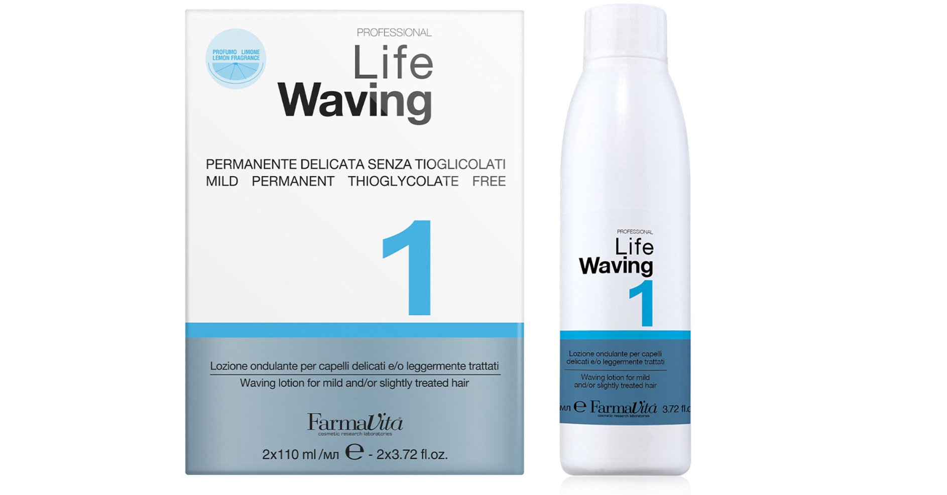 Hair Company Life Waving - 1 Mild Permanent Thioglycolate-Free Waving Lotion 2 x 110ml