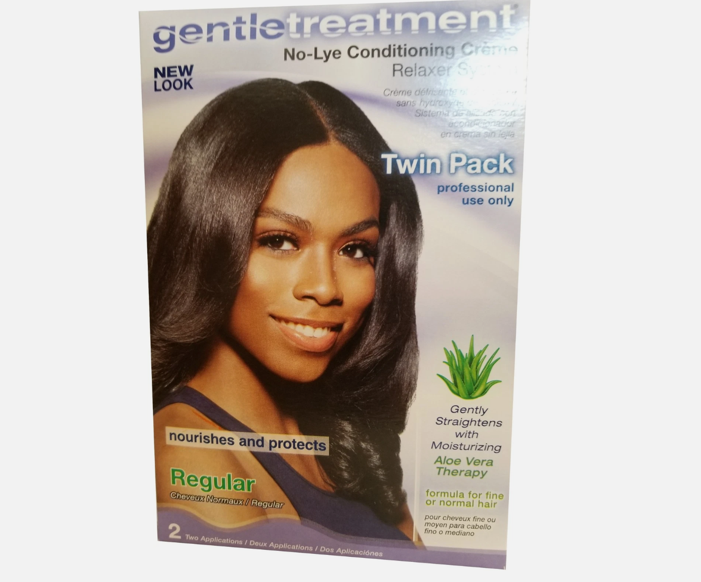 Gentle Treatment No-Lye Conditioning Creme Relaxer System Regular Twin Pack