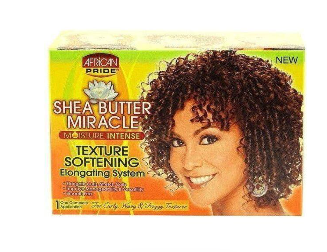 African Pride Shea Butter Miracle Moisture Intense Texture Softening Elongating System