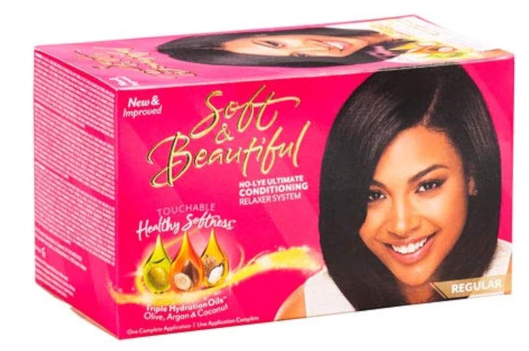 Soft & Beautiful No-Lye Ultimate Conditioning Relaxer System Kit Regular