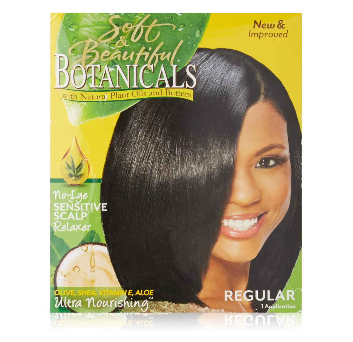 Soft & Beautiful Botanicals No-Lye Sensitive Scalp Relaxer Regular 1 Application