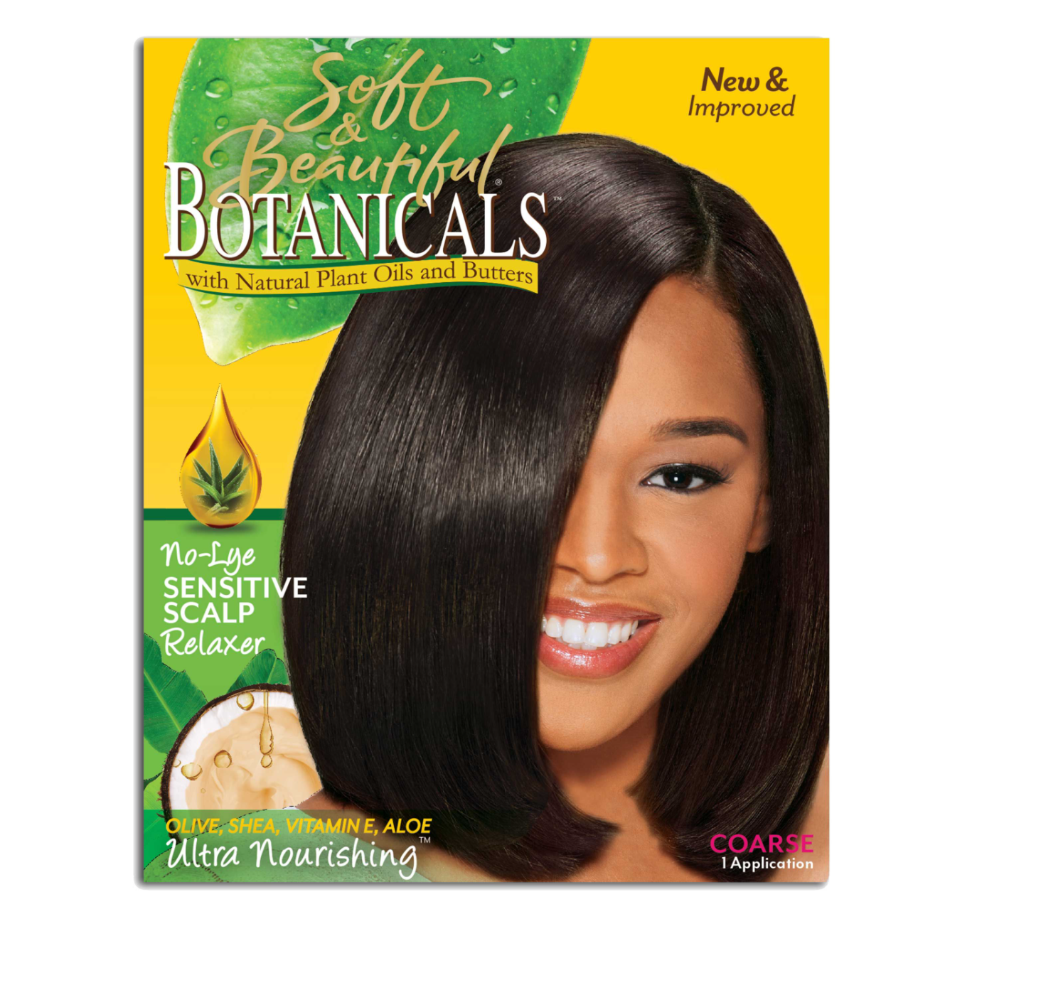Soft & Beautiful Botanicals No-Lye Sensitive Scalp Relaxer Coarse