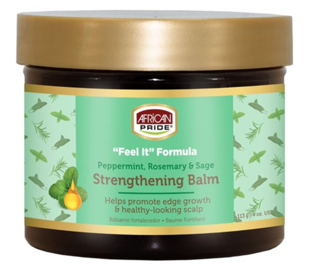 African Pride “Feel It” Formula Strengthening Balm Peppermint, Rosemary & Sage 113g / 4oz