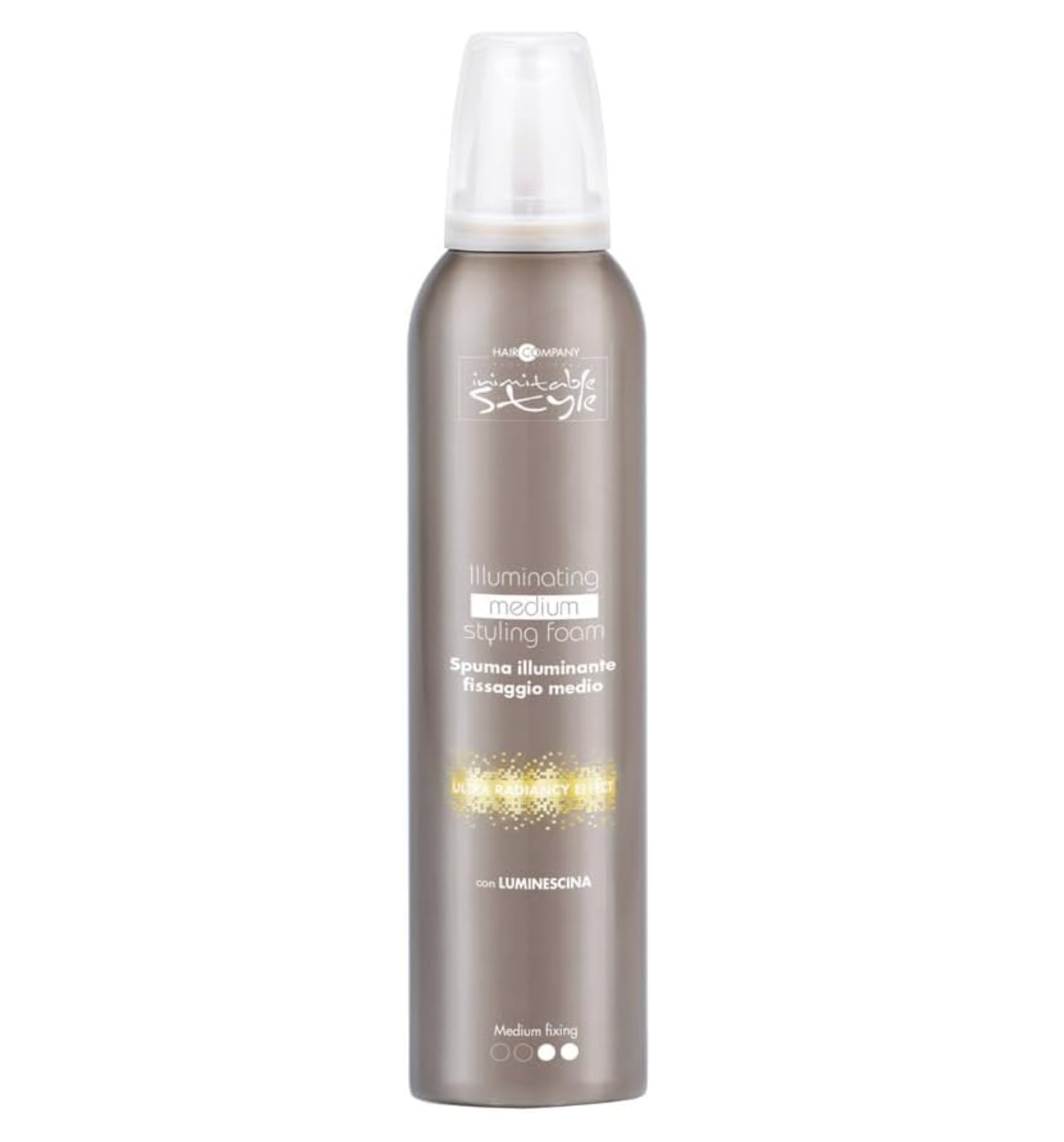 HairCompany Inimitable Style Illuminating Medium Styling Foam 250ml