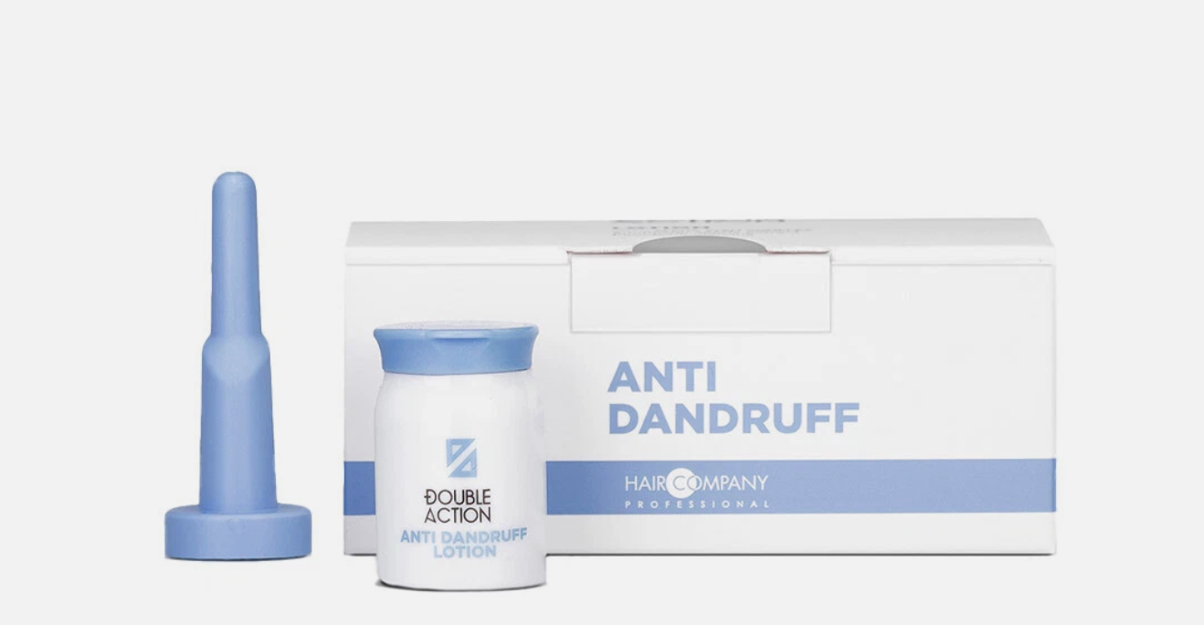 Hair Company Professional Double Action Anti-Dandruff Lotion Intensive Scalp Purifying Treatment 10x10ml