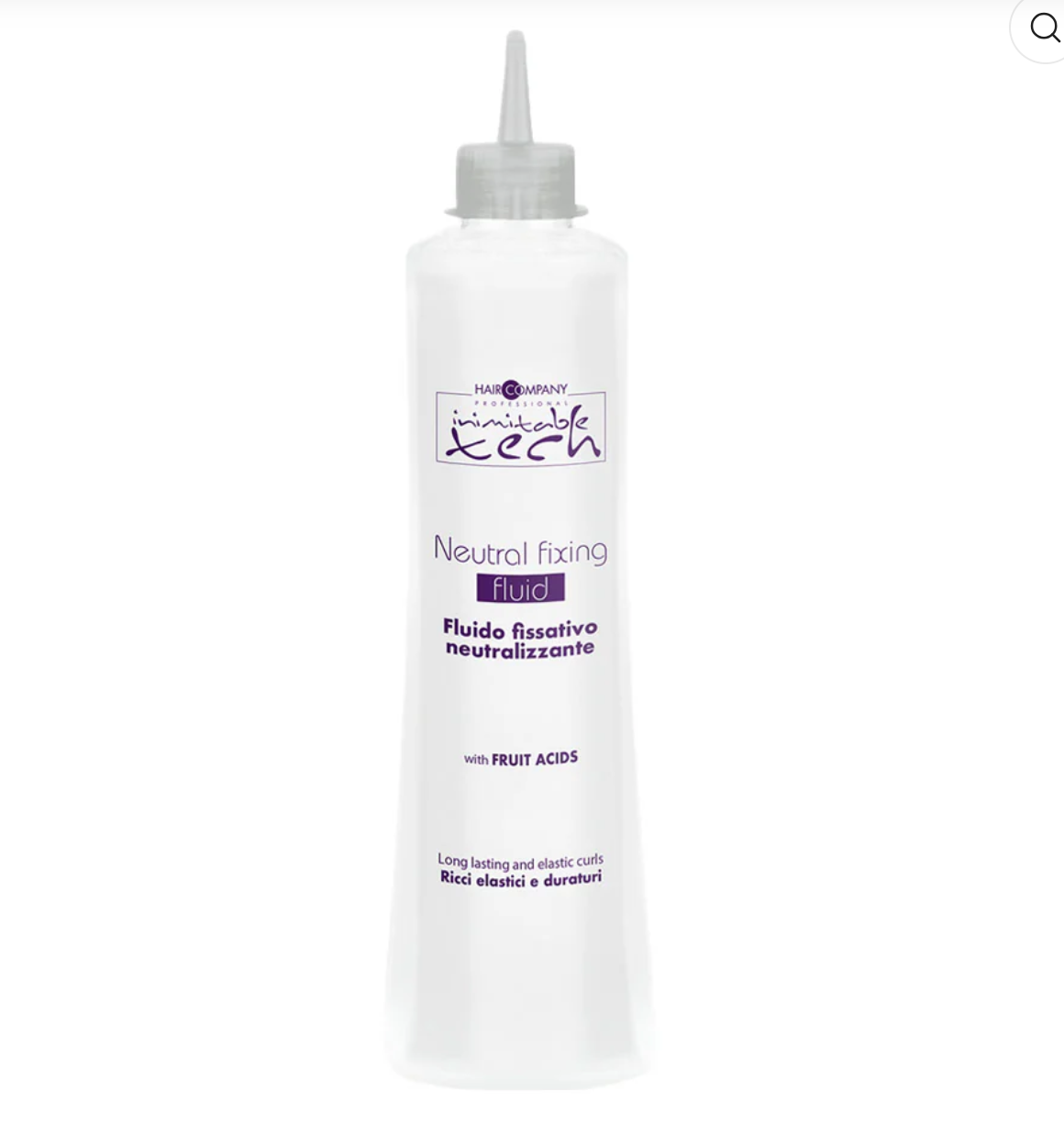Hair Company Inimitable Tech Neutral Fixing Fluid with Fruit Acids Curl Neutralizer for Long-Lasting Results 500ml