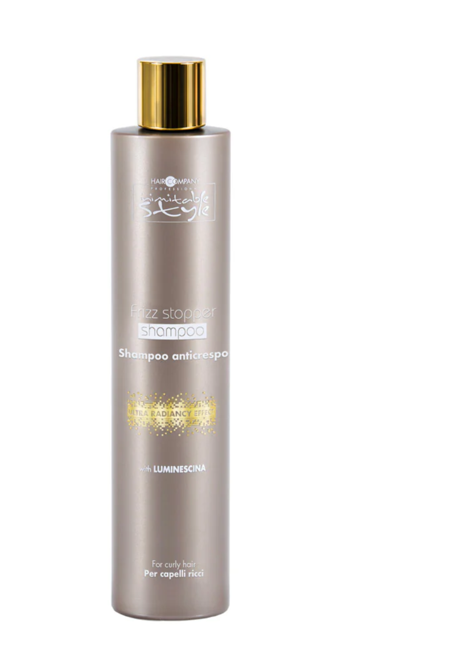 Hair Company Inimitable Style Frizz Stopper Shampoo with Luminescina Anti-Frizz Care for Curly Hair 250ml