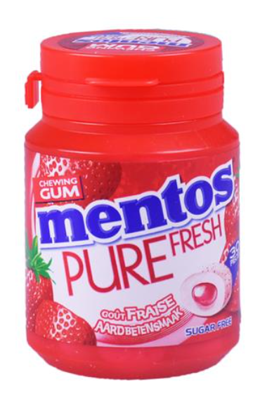 Mentos Pure Fresh Strawberry Gum 60g