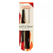 Cantu Part & Twist Spiral Comb Set