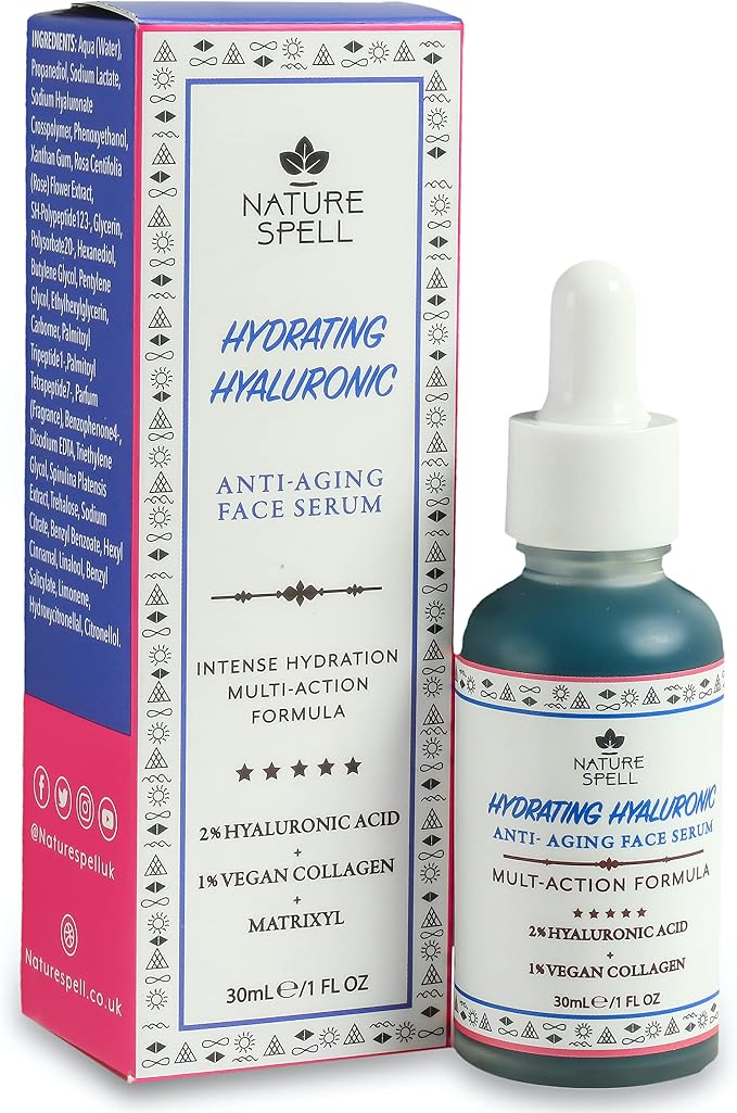 2% Hyaluronic Acid + 1% Vegan Collagen Face Serum – 30ml