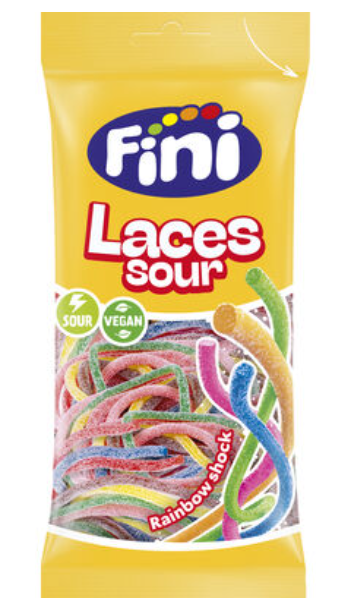 Fini Laces Sour Rainbow Shock 80g