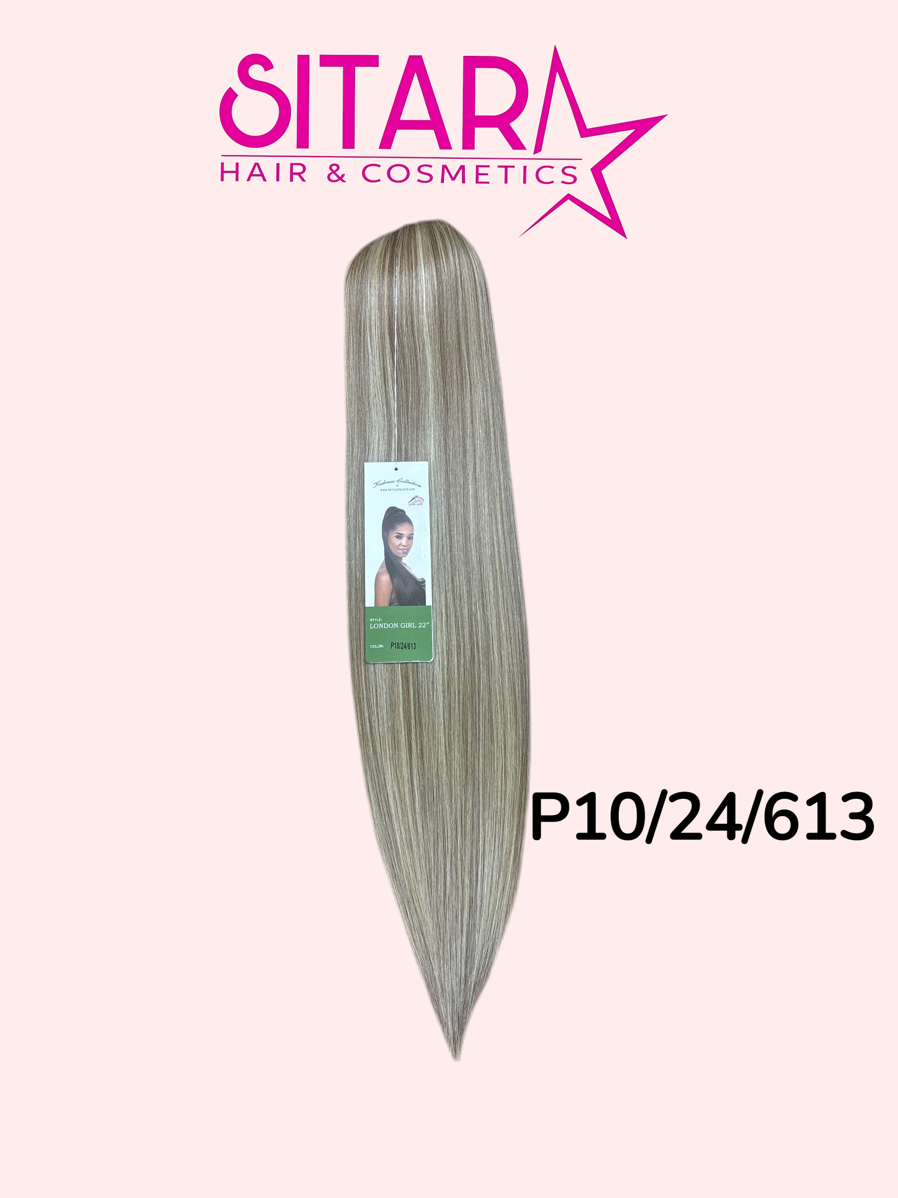 Straight long Ponytail Semi-Natural