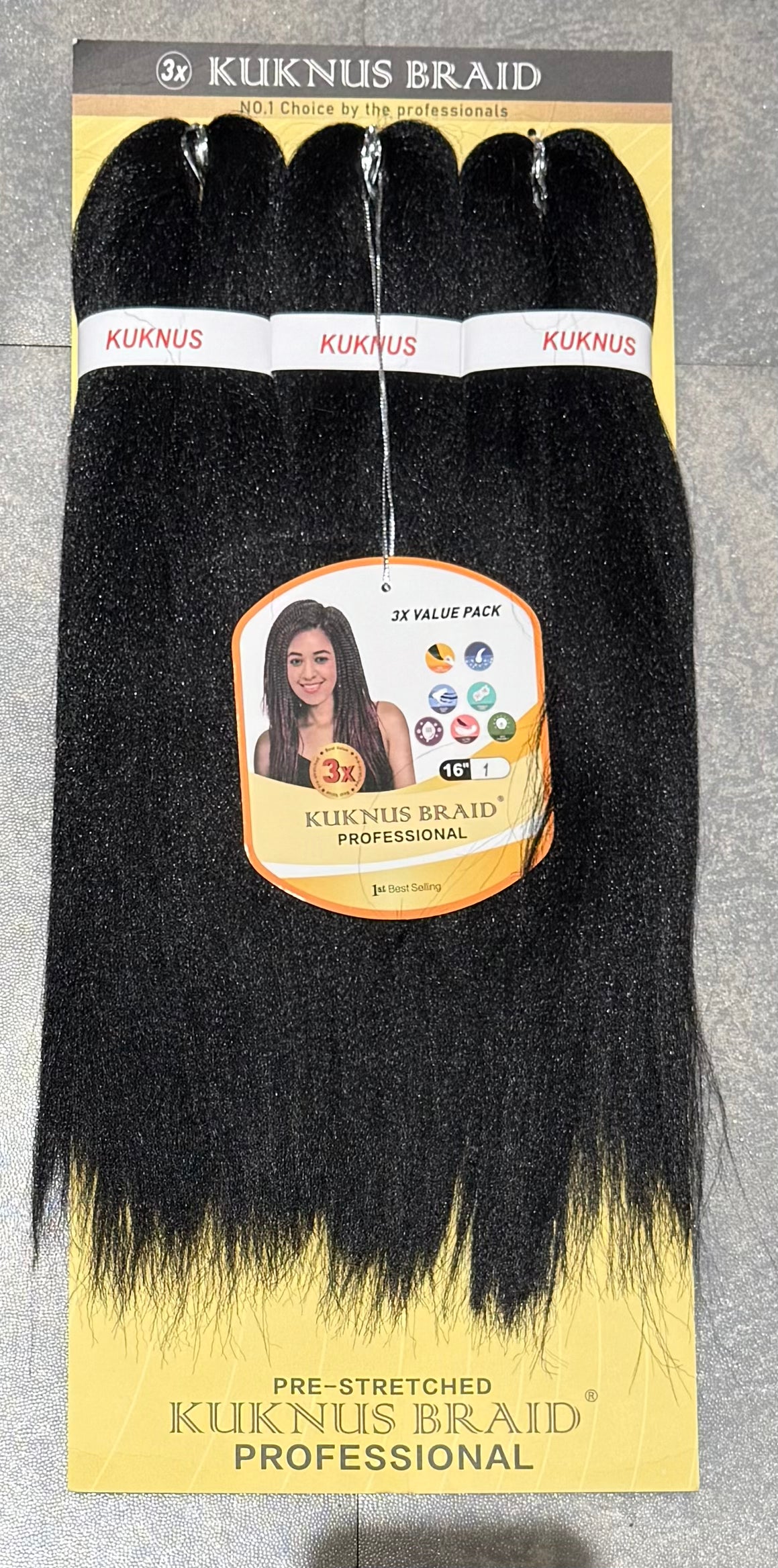 Ez Spetra 3x Synthetic Braids Anti-Itch Fibre For Braiding Hair 12"-16"