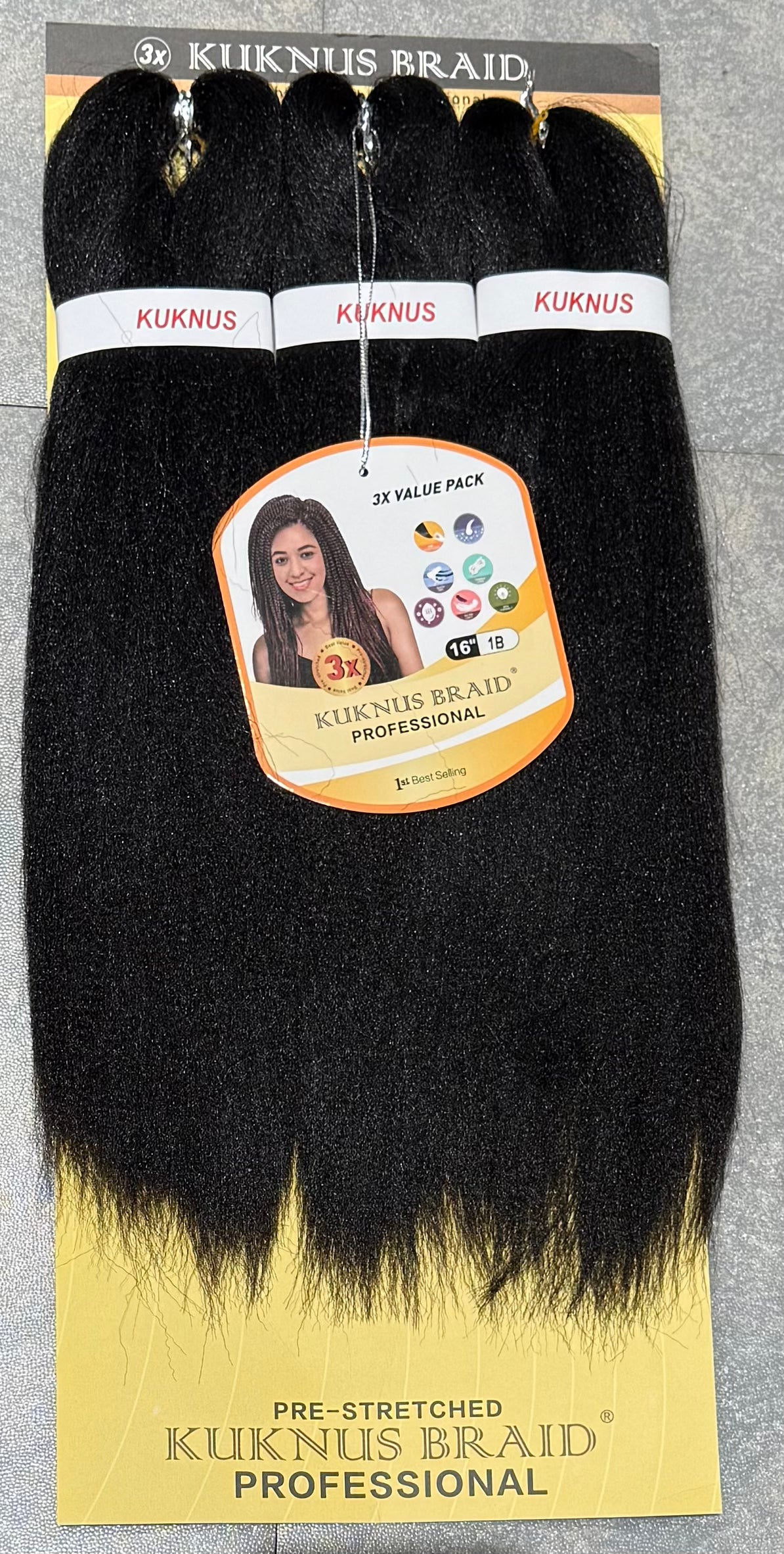 Ez Spetra 3x Synthetic Braids Anti-Itch Fibre For Braiding Hair 12"-16"