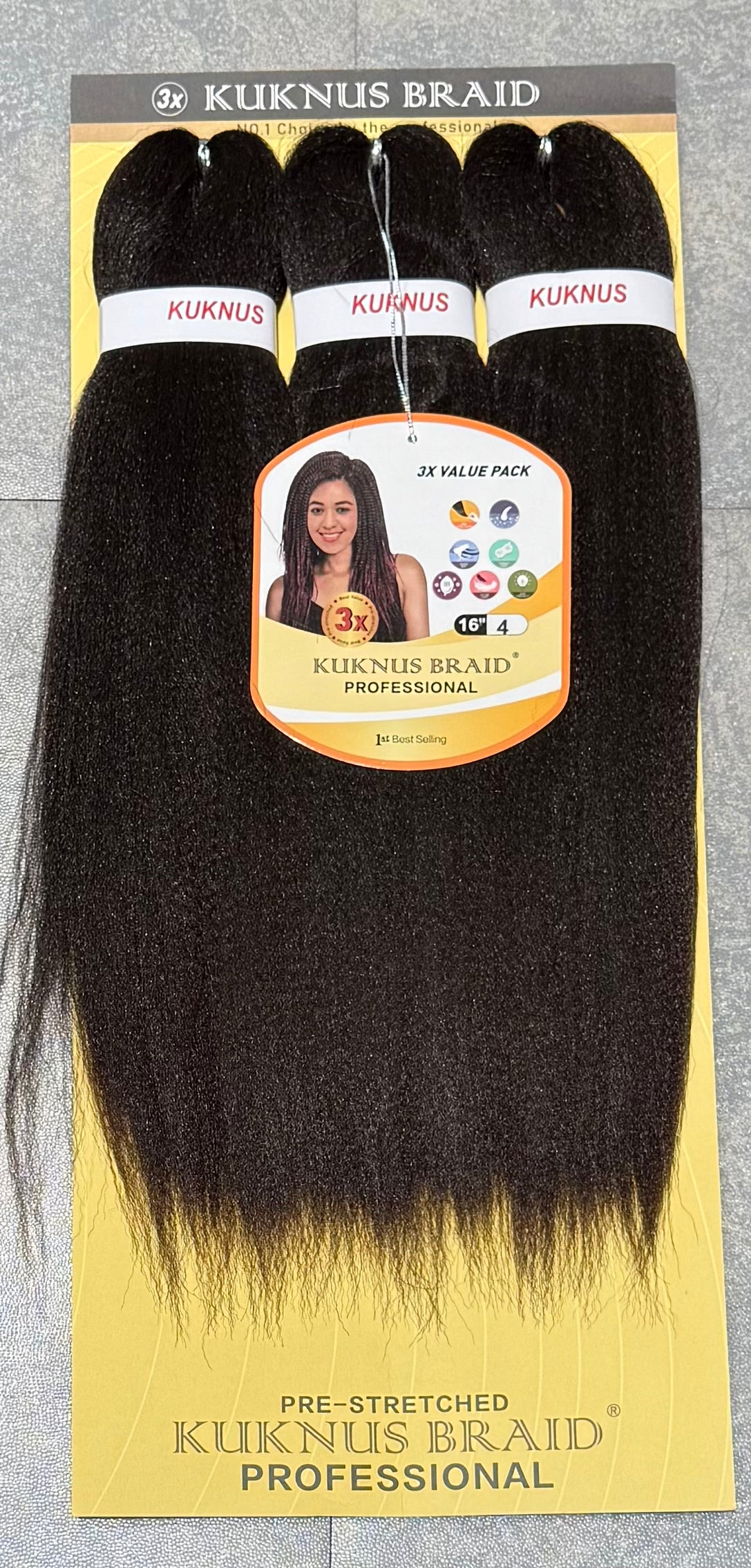 Ez Spetra 3x Synthetic Braids Anti-Itch Fibre For Braiding Hair 12"-16"