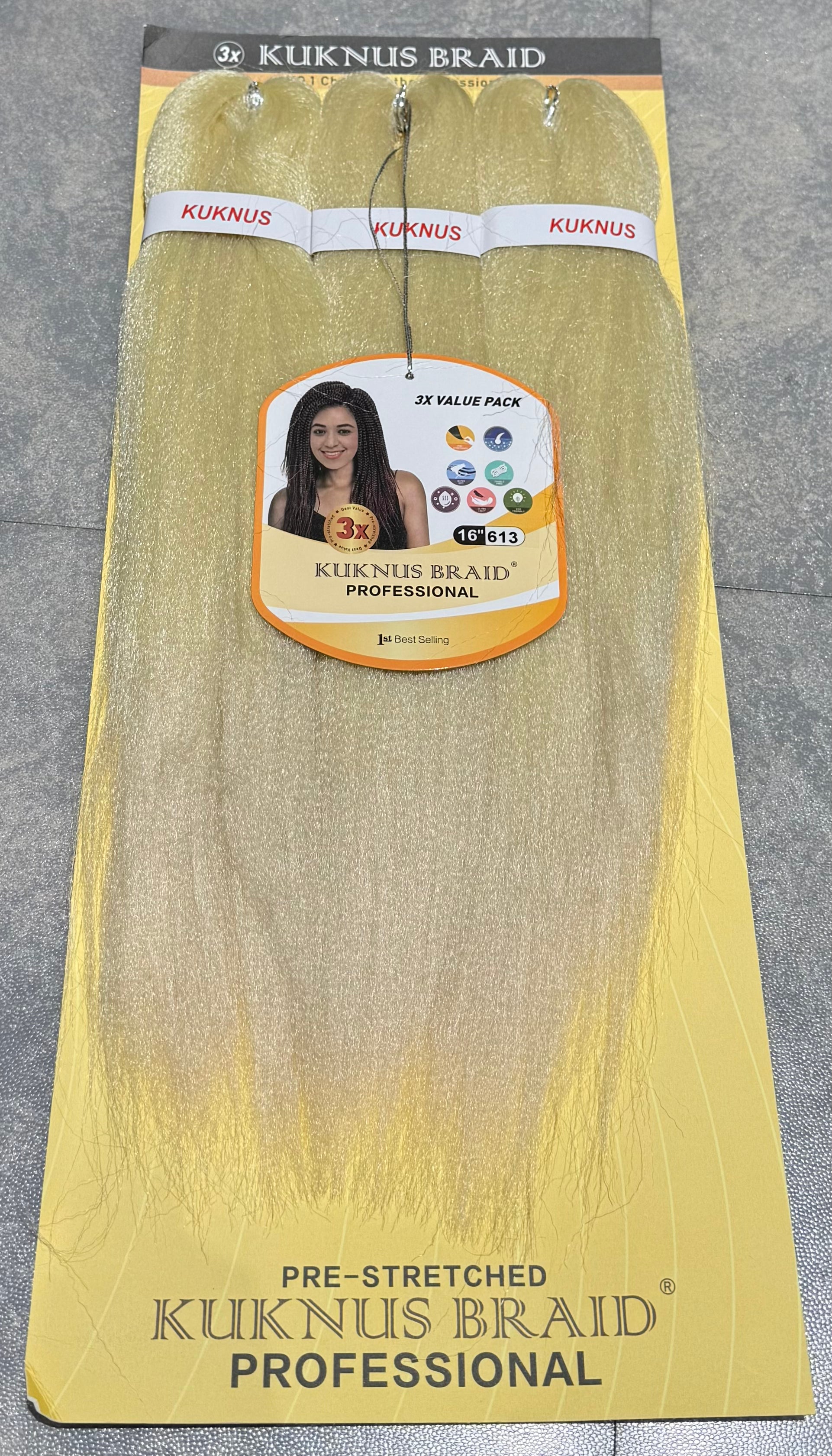 Ez Spetra 3x Synthetic Braids Anti-Itch Fibre For Braiding Hair 12"-16"