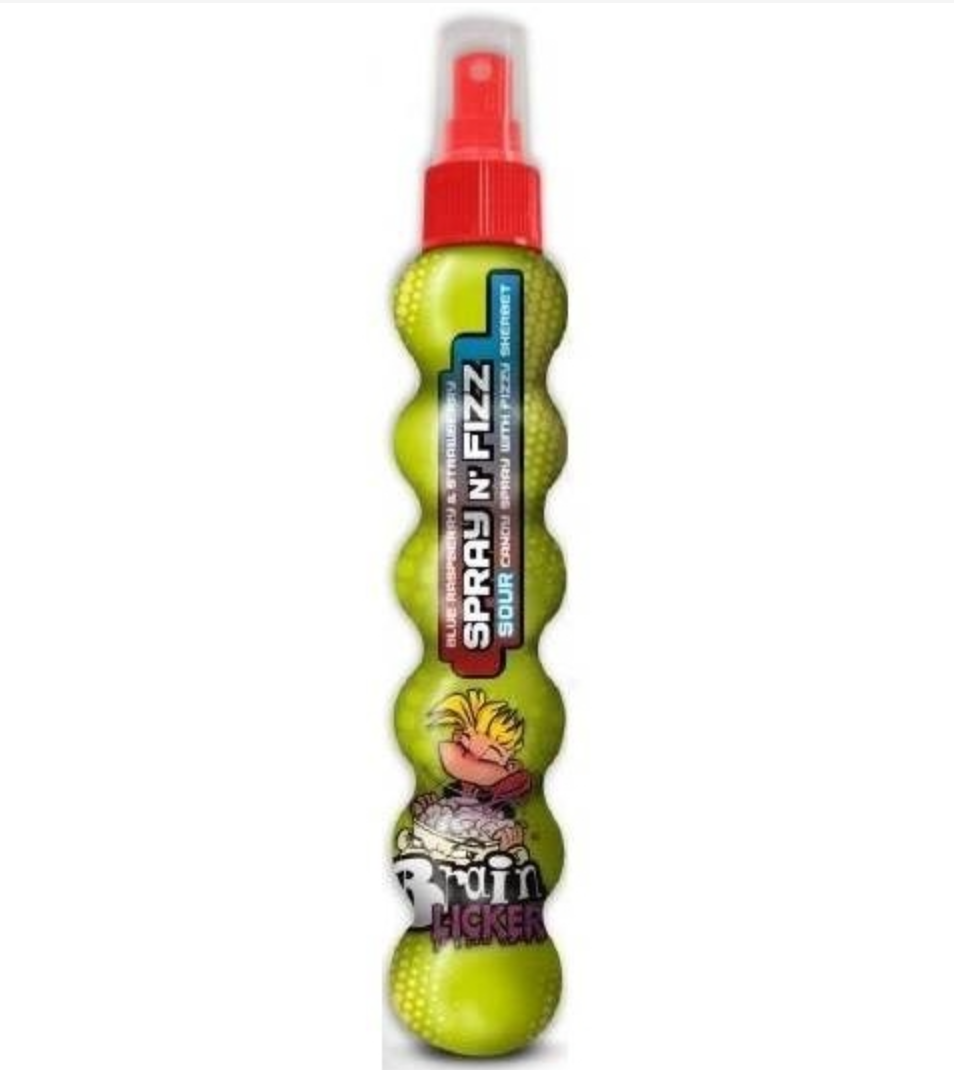 Brain Licker Spray N’ Fizz Sour Candy Spray 80g