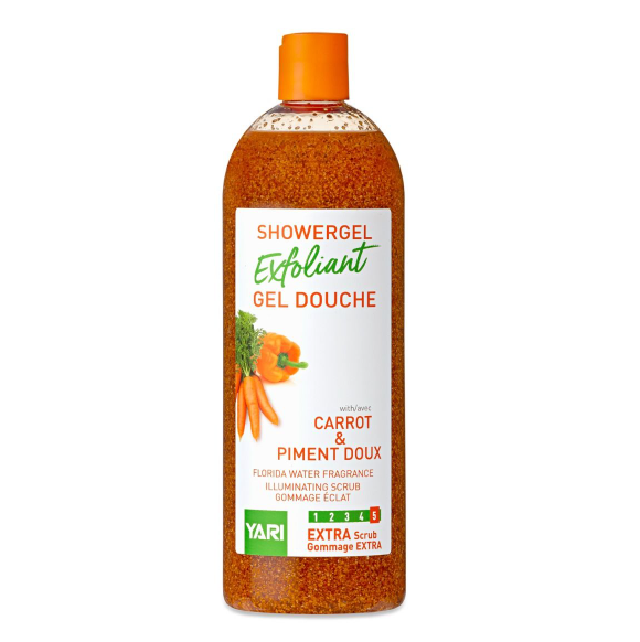 Yari Shower Gel Exfoliant Carrot & Piment Doux 1000ml