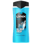Lynx Ice Chill 3-in-1 Body, Face & Hair Wash with Icy Menthol 225ml