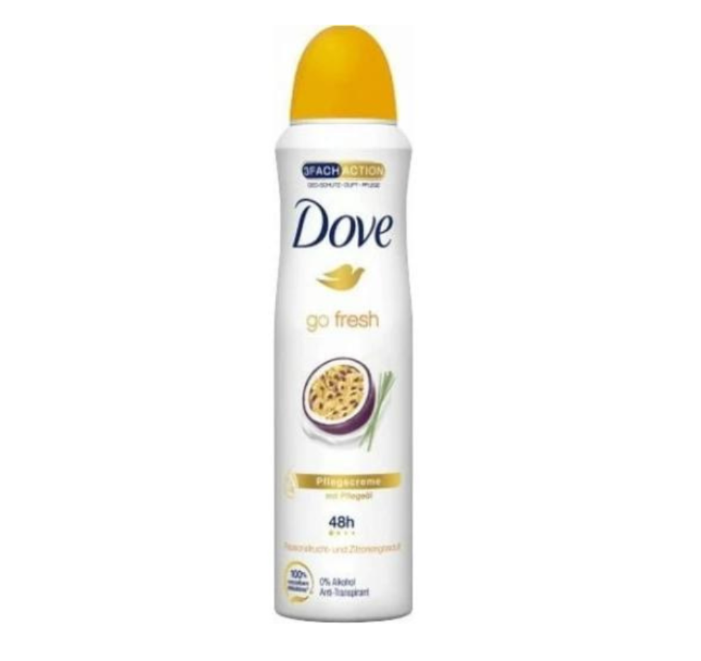 Dove Go Fresh Passionfruit & Lemongrass Anti-Perspirant Spray 250ml