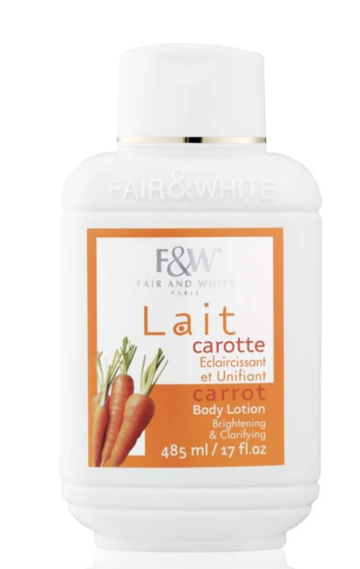 Fair & White Carrot Brightening & Clarifying Body Lotion 485ml