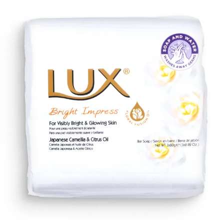 Lux Bright Impress Japanese Camellia & Citrus Oil Bar Soap 3×80g