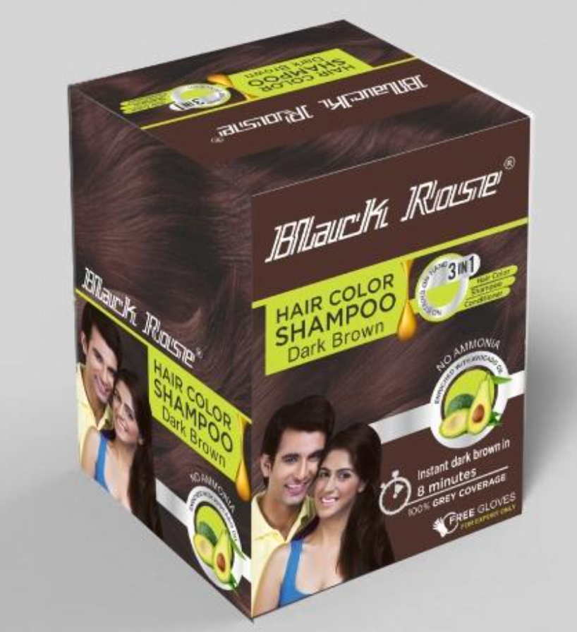 Black Rose 3-in-1 Hair Color Shampoo 180ml