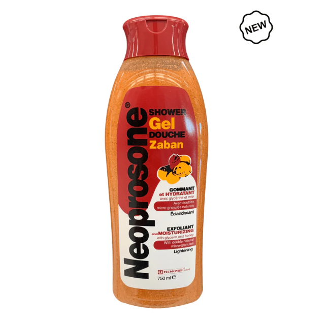 Neoprosone Zaban Exfoliating & Moisturizing Shower Gel 750ml