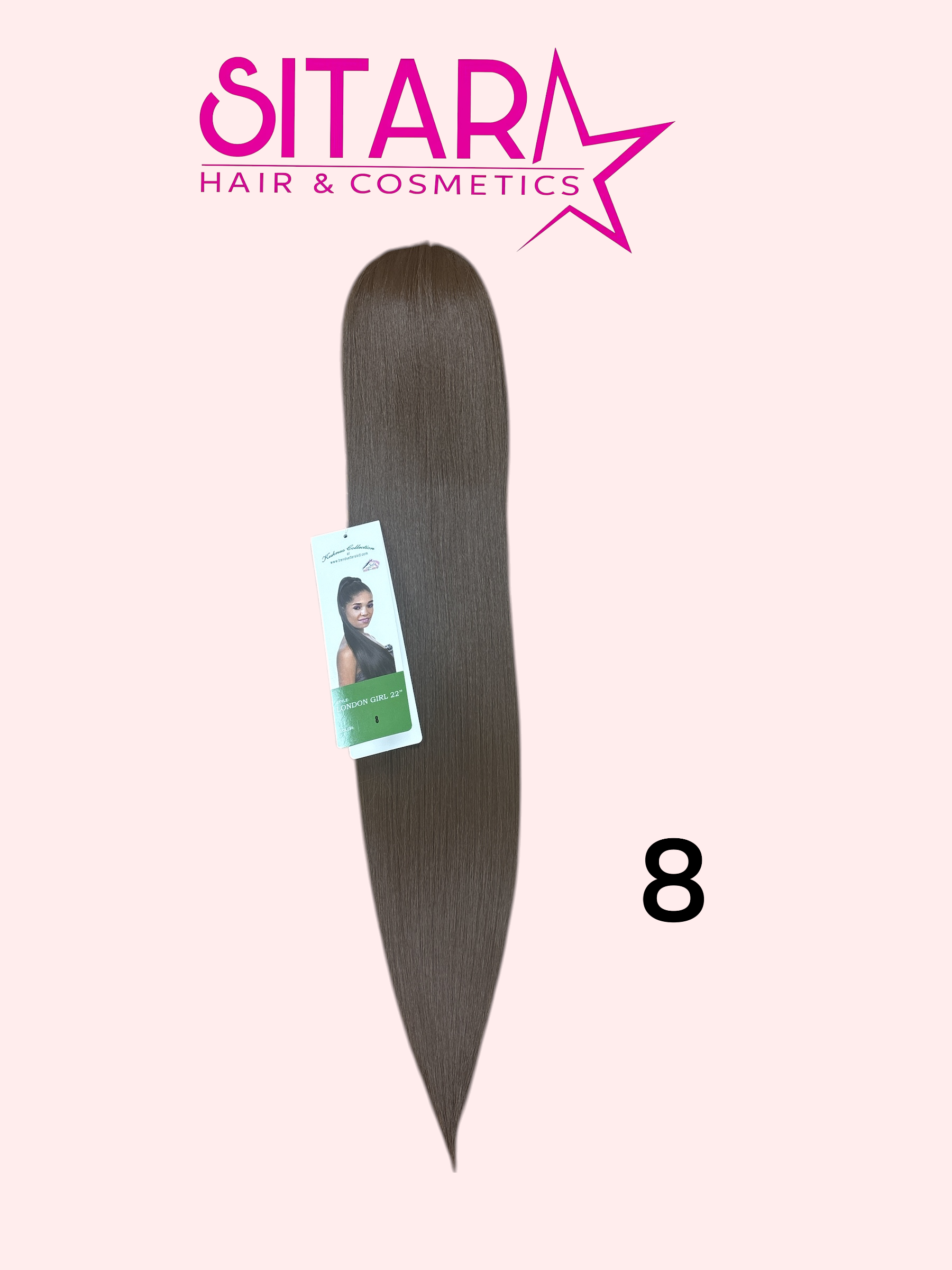 Straight long Ponytail Semi-Natural