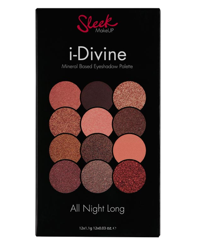 Sleek MakeUP i-Divine Mineral Based Eyeshadow Palette – All Night Long