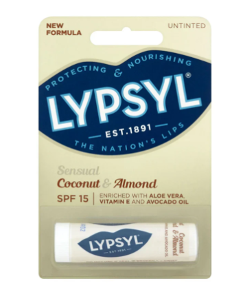 Lypsyl Sensual Coconut & Almond Lip Balm SPF 15 4.6g