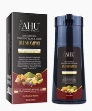 AHU Natural Instant Black Hair Dye Shampoo – 500ml