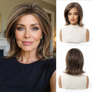 Chestnut Layered Synthetic Full Cap Wig