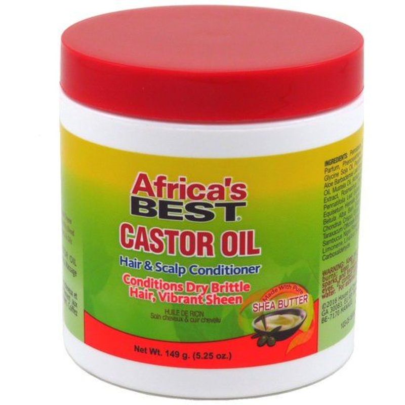 Africa’s Best Castor Oil Hair & Scalp Conditioner – 149 g (5.25 oz)