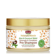 African Pride Moisture Miracle Aloe & Coconut Water Detangle & Condition Pre-Shampoo – 340g