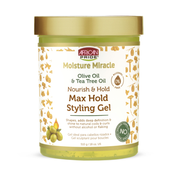 African Pride Moisture Miracle Olive Oil & Tea Tree Oil Max Hold Styling Gel – 510g