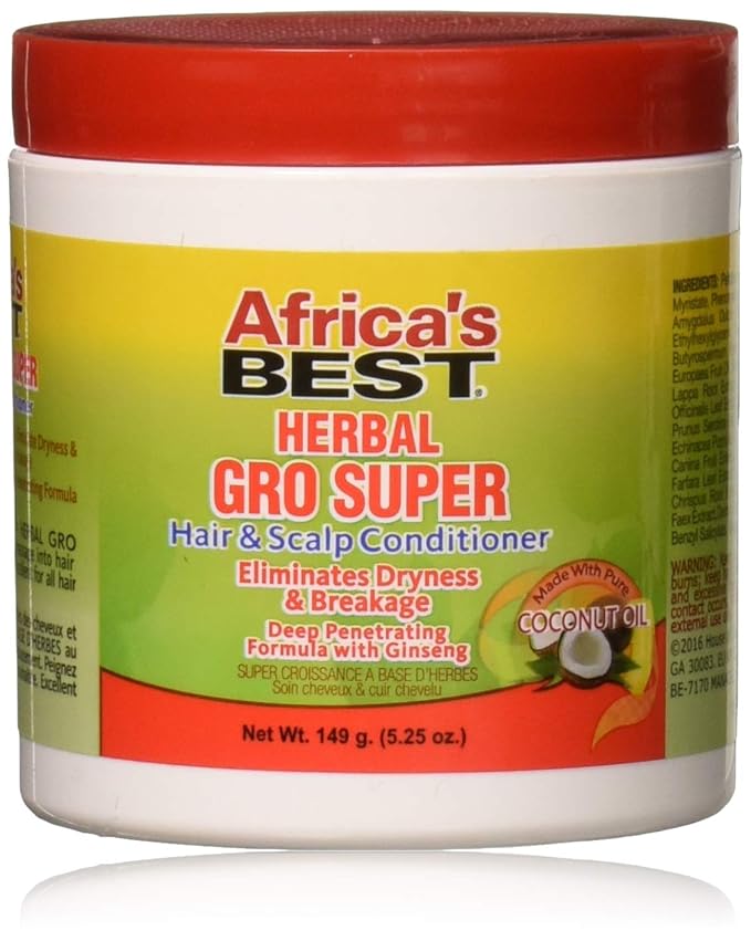 Africa’s Best Herbal Gro Super Hair & Scalp Conditioner – 149 g (5.25 oz)