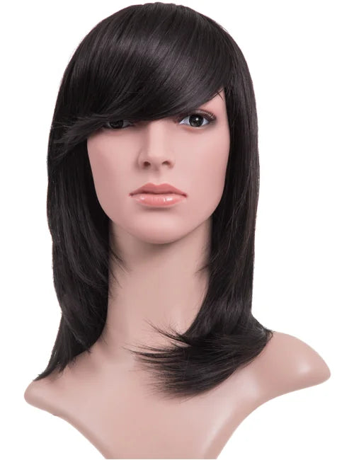 Alice Medium-Length Straight Layer Cut Full Head Wig