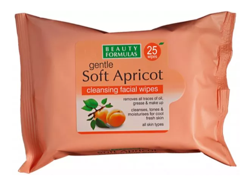 Gentle Soft Apricot Cleansing Facial Wipes 25 Wipes