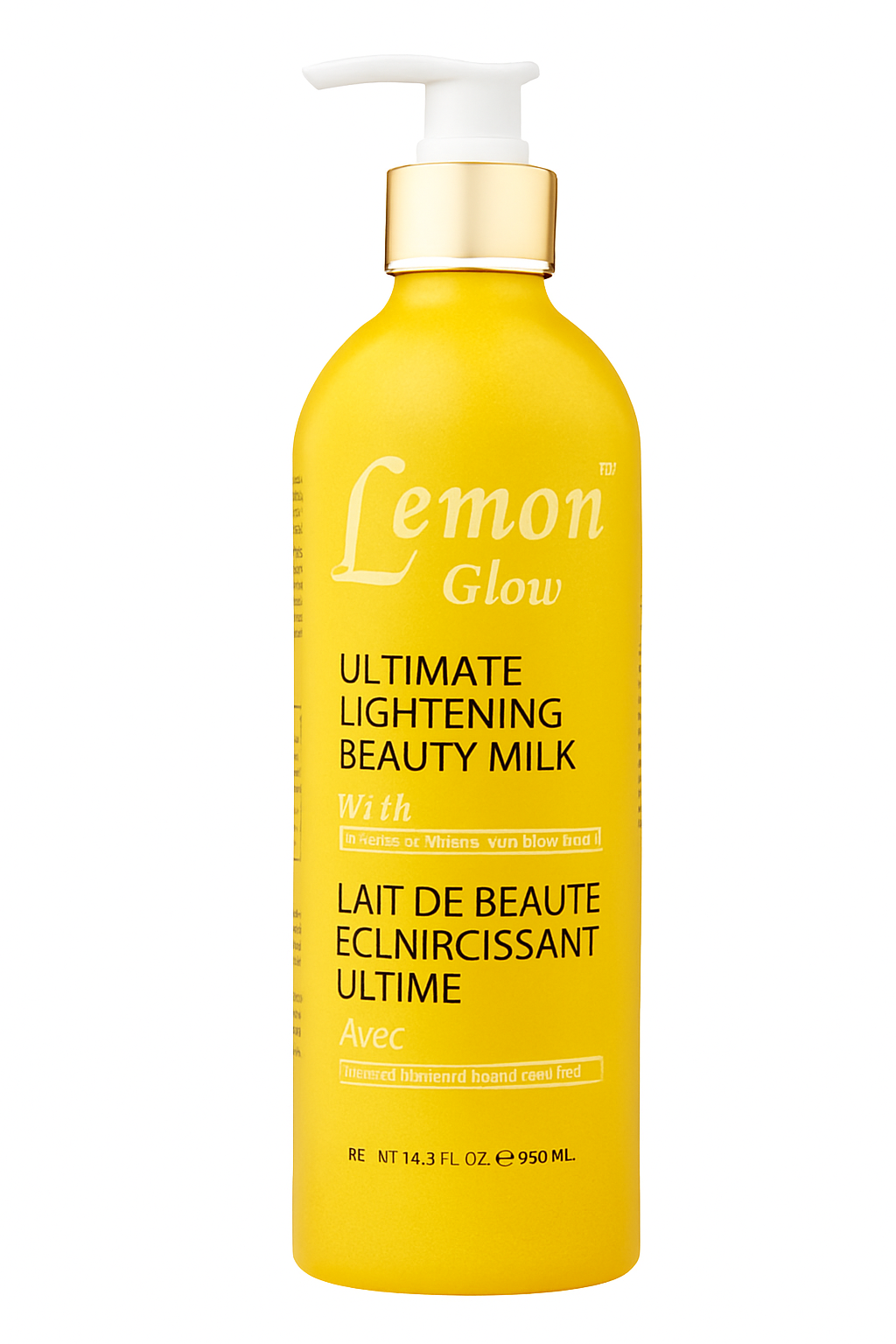 Lemon Glow Ultimate Lightening Beauty Milk with Lemon Peel & Red Lingonberry Seed Oil 500ml