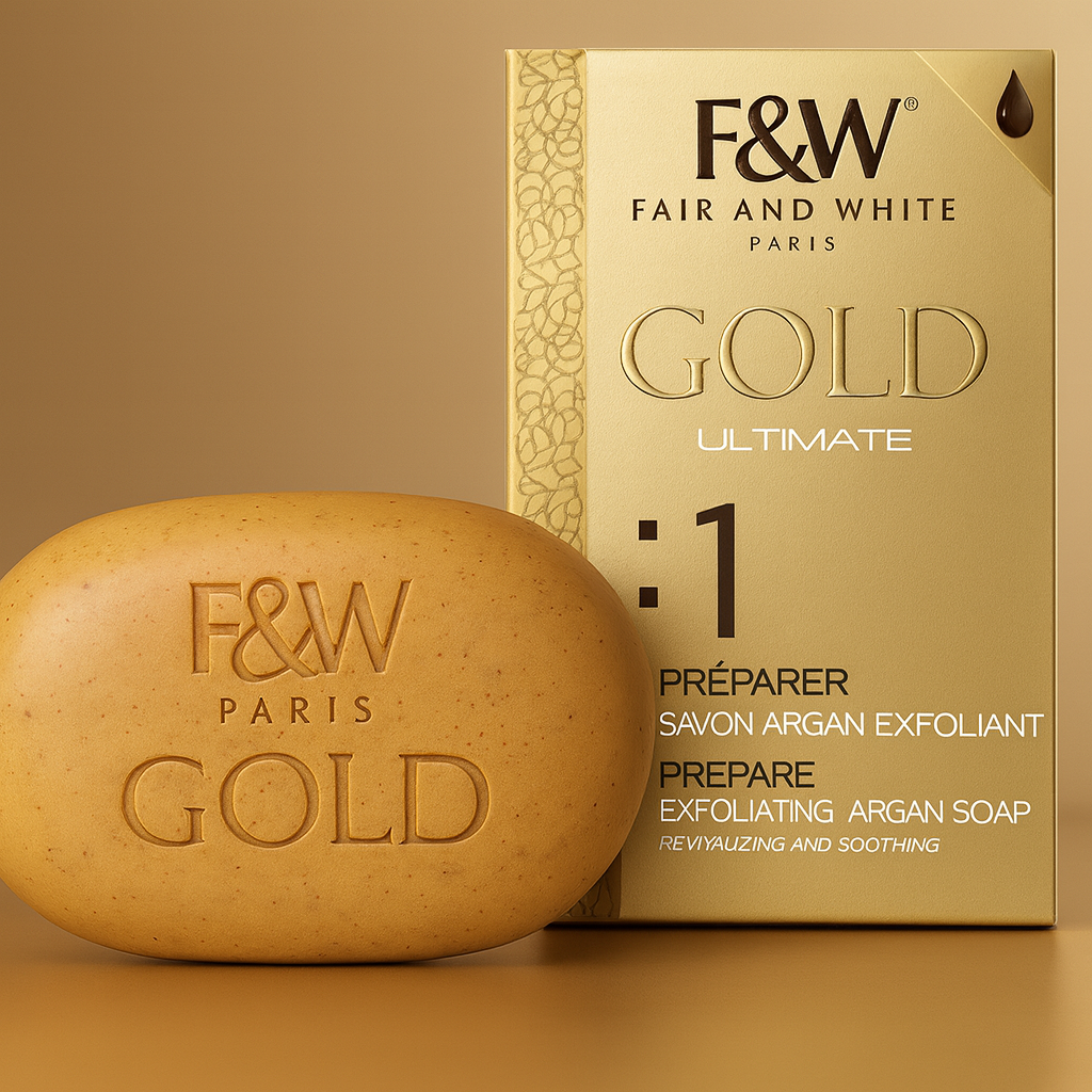 Fair & White Gold Exfoliating Soap 200g