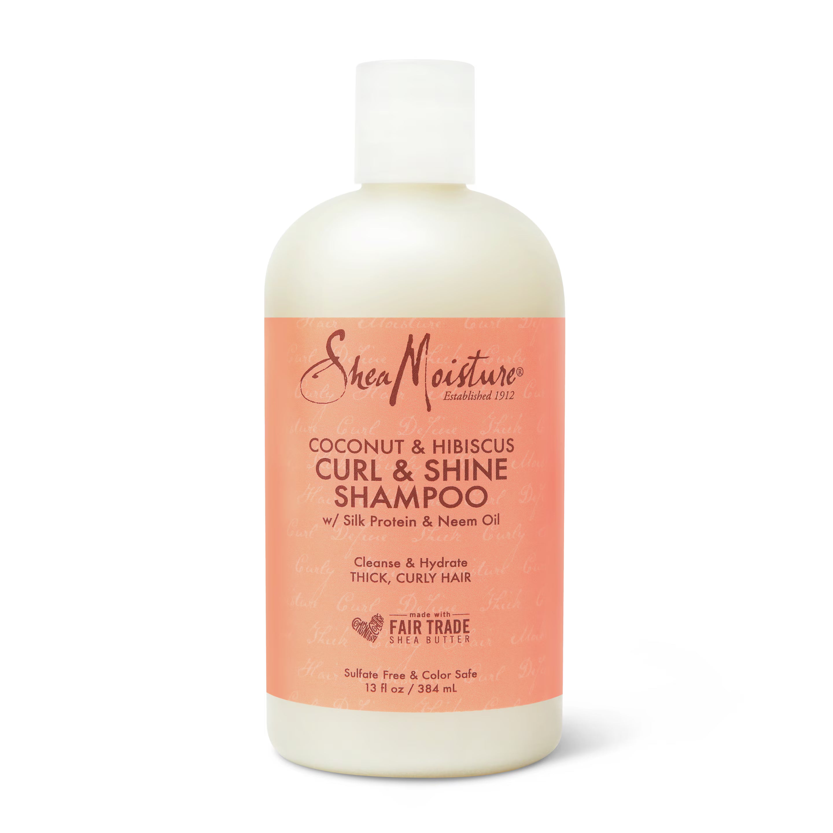 SheaMoisture Coconut & Hibiscus Curl & Shine Shampoo – 13 fl oz (384 ml)