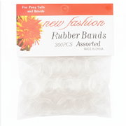 New Fashion Transparent Rubber Bands 300pcs Assorted