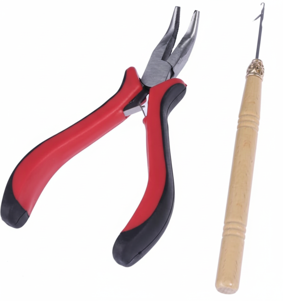 Professional Wig Tools Ventilating Needle & Curved Pliers Set