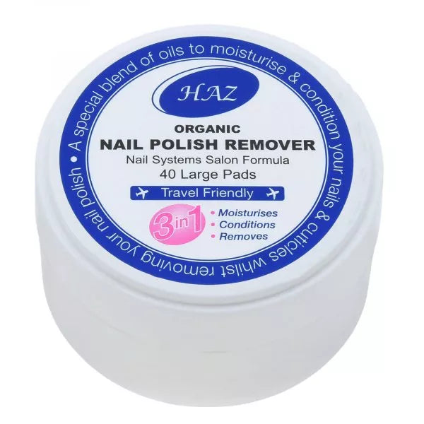 HAZ Nail Polish Remover Pads – 40 Pads