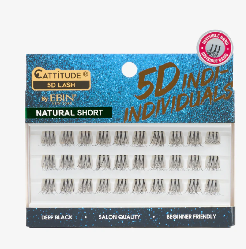 Cattitude 5D Individual Lashes Natural Short